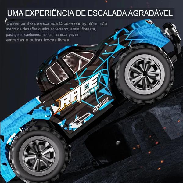 Imagem de Carro RC  2WD Off-Road com Luz LED 2.4G - Presente Ideal para Crianças