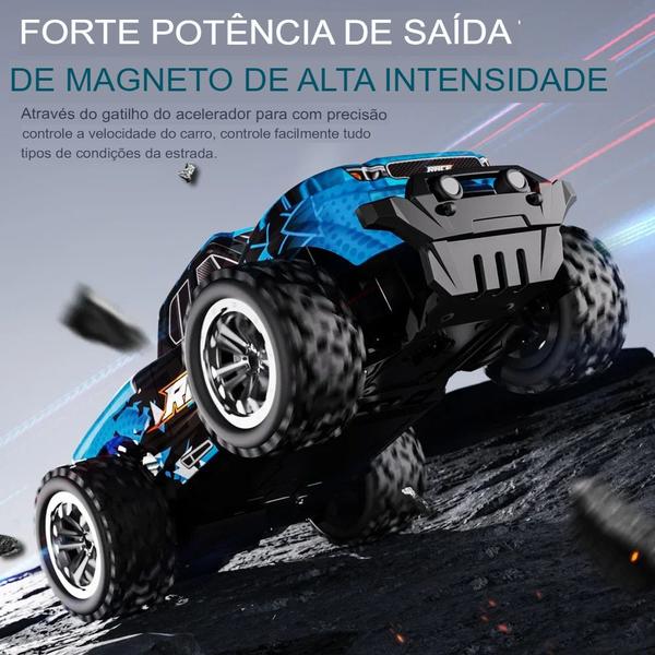 Imagem de Carro RC  2WD Off-Road com Luz LED 2.4G - Presente Ideal para Crianças