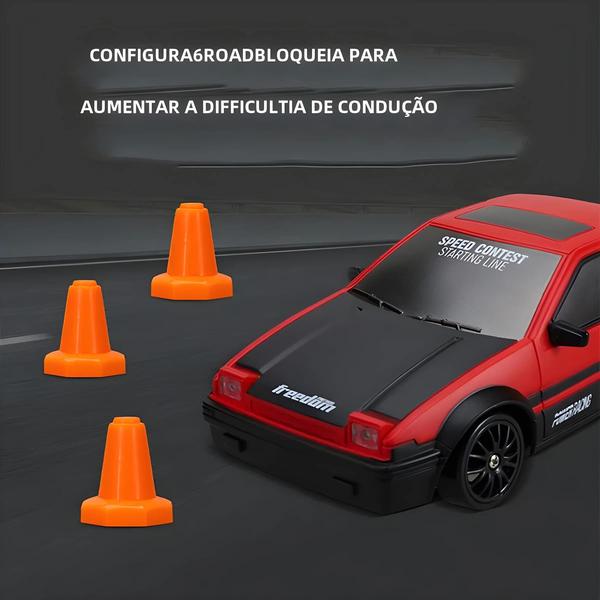 Imagem de Carro RC 4WD de Alta Velocidade 24G - Modelo Ae86 GTR - Drift e Corrida