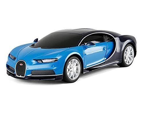 Imagem de Carro RC de controle remoto Bugatti Chiron azul/preto em escala 1/24