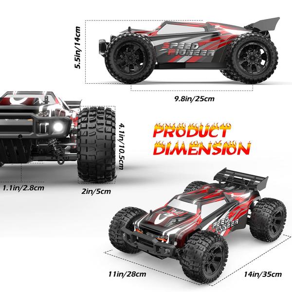 Imagem de Carro RC DEERC 9206E DIY Extra Shell 1:10 em escala 48+ KM/H