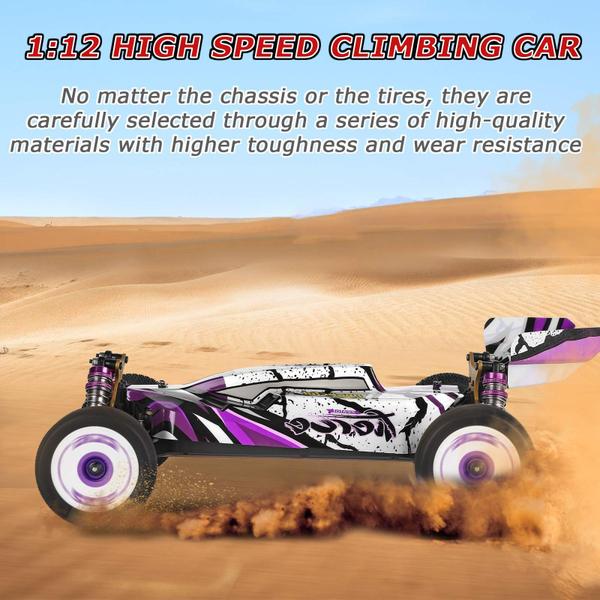 Imagem de Carro RC GoolRC WLtoys 124019 1/12 Escala 2,4 GHz 4WD 60 km/h