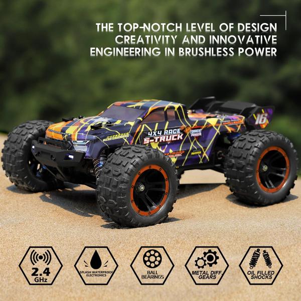 Imagem de Carro RC HAIBOXING 16890A Escala 1/16 4X4 sem escova 48 KM/H