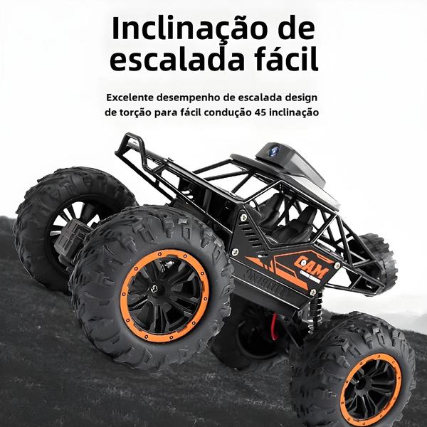 Imagem de Carro RC Infantil com Câmera HD FPV WiFi - Controle Remoto, Stunt e Escalada