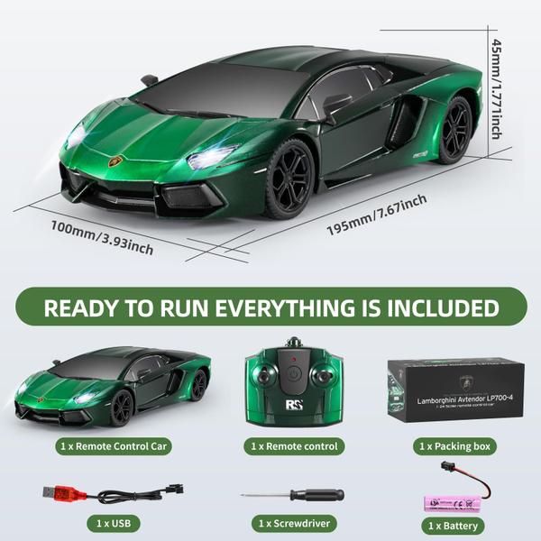 Imagem de Carro RC MIEBELY Lamboghini LP700 1:24 Escala 3,7 V 500 mAh