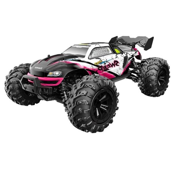 Imagem de Carro RC Monster Truck 4WD de Alta Velocidade (70km/h) - 1:16 com Controle Remoto e LED