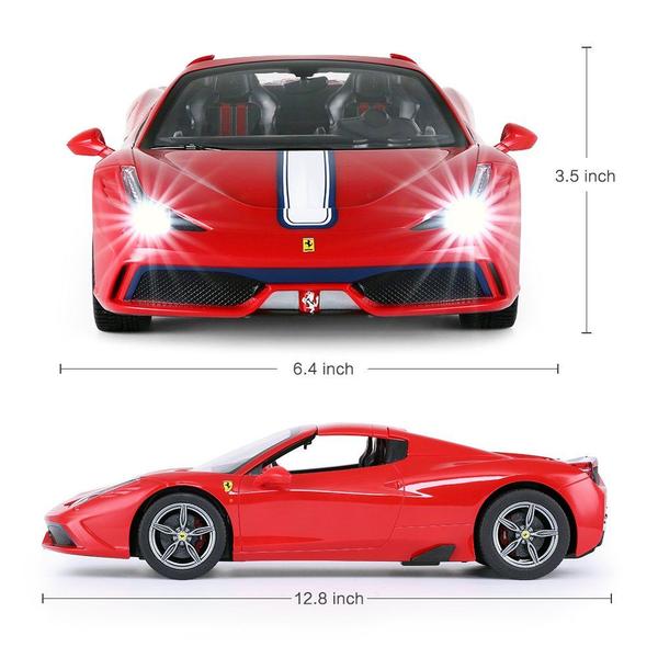 Imagem de Carro RC RASTAR Ferrari 458 Special A 1/14, escala para crianças, vermelho