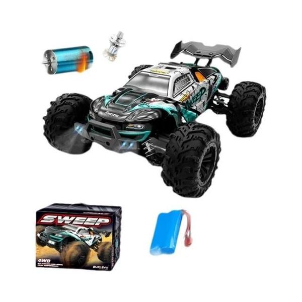 Imagem de Carro RC Sem Escova 4WD De Alta Velocidade 80 Km / H off Road Monster Truck Brinquedo De Deriva De