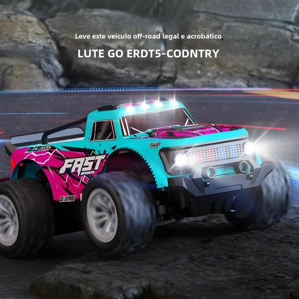 Imagem de Carro RC ZWN 1:16/1:20 2.4G - 2WD Off-Road com Luzes LED - Brinquedo de Controle Remoto