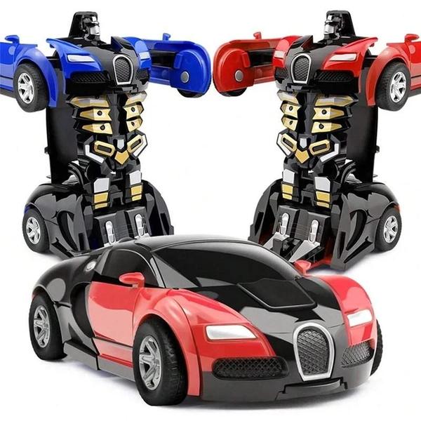 Imagem de Carro Robô 2 em 1 para Meninos - Transformação Automática - Brinquedo Infantil de Plástico