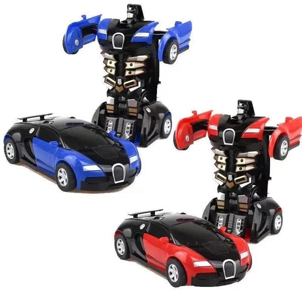 Imagem de Carro Robô 2 em 1 para Meninos - Transformação Automática - Brinquedo Infantil de Plástico