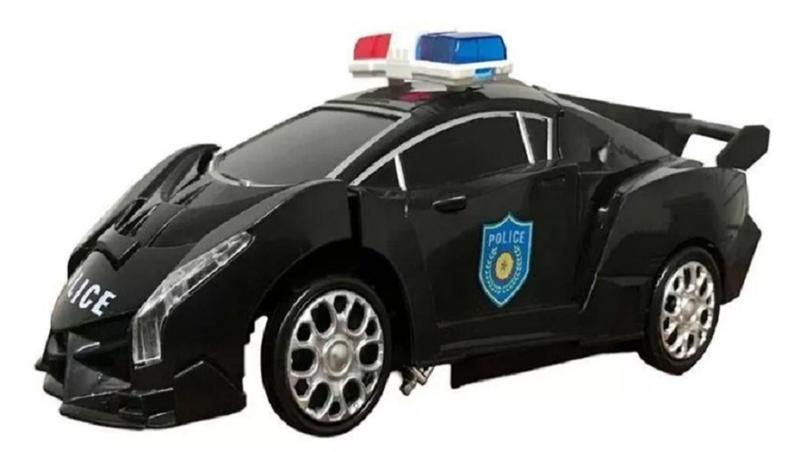 Imagem de Carro Robô Polícia - 25 cm - Diversão garantida