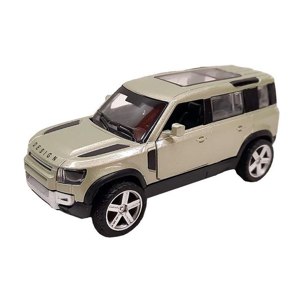 Imagem de Carro SUV Miniatura Land Rover Defender Verde Escala 1:43 6843-52 - Dorémi