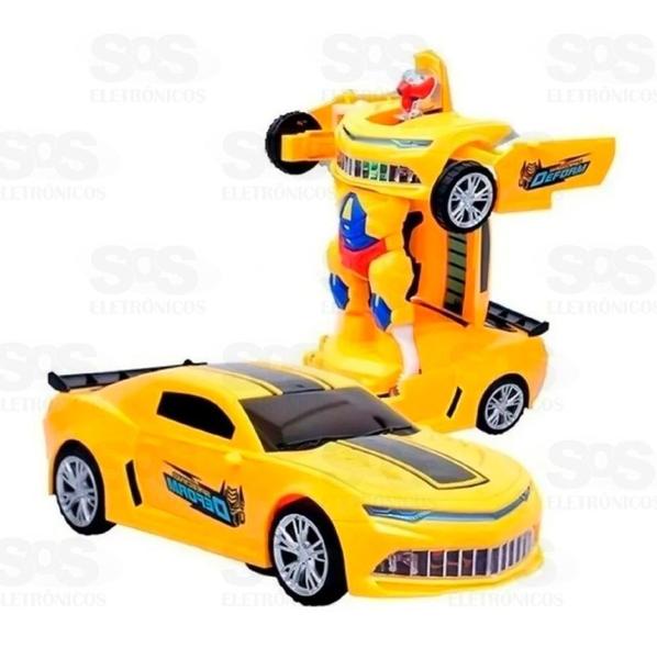 Imagem de Carro Transformes Camaro Amarelo Bate e Volta Toy King