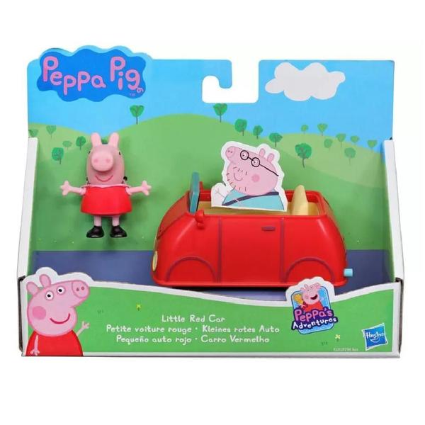 Imagem de Carro Vermelho Papai Pig E Figura Peppa 6Cm Hasbro F2212