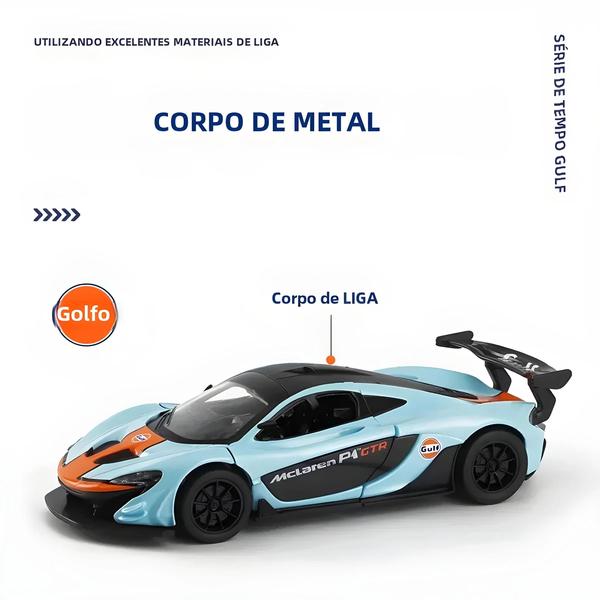 Imagem de Carros de Corrida em Miniatura Diecast - Gol, Fusca, Ônibus, Ford GT, Camaro