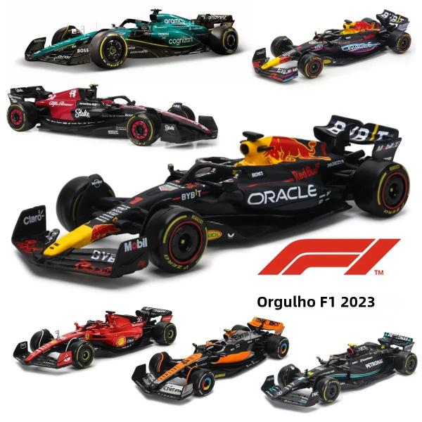 Imagem de Carros de Liga Fundida em Escala 1:43 - F1 Bburago (Red Bull, Ferrari, Mercedes, Aston Martin, McLaren, Alfa)