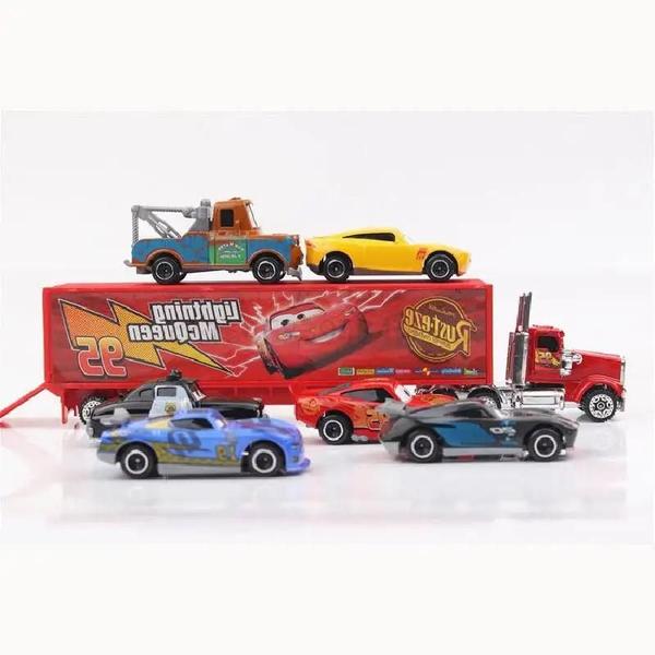 Imagem de Carros Disney Pixar 3 - Set com 6-7 Miniaturas de Carros Relâmpago McQueen e Jackson Storm