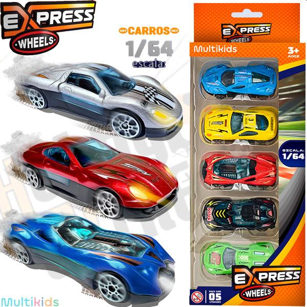 Imagem de Carros Kit Colecionável 1/64 Express Wheels Die Cast BR2000