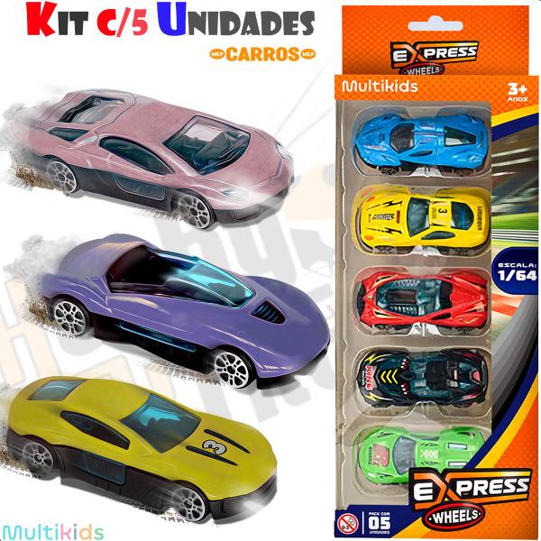 Imagem de Carros Kit Colecionável 1/64 Express Wheels Die Cast BR2000