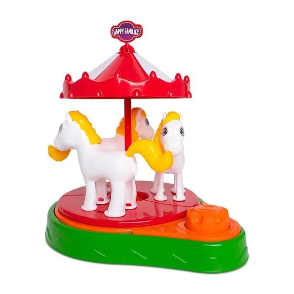 Carrossel Parque de Diversão Happy Families Samba Toys Imagem de Carrossel Parque de Diversão Happy Families Samba Toys