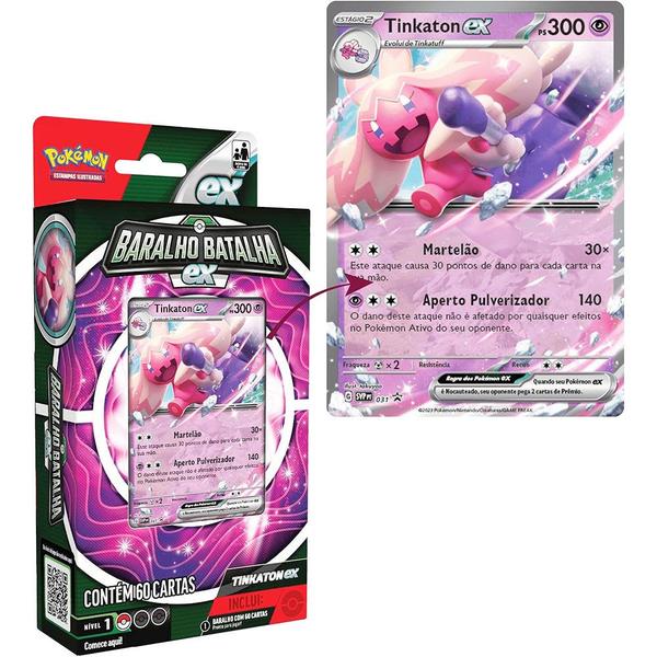 Imagem de Carta Pokémon Baralho de Batalha Tinkanton EX Para Iniciante