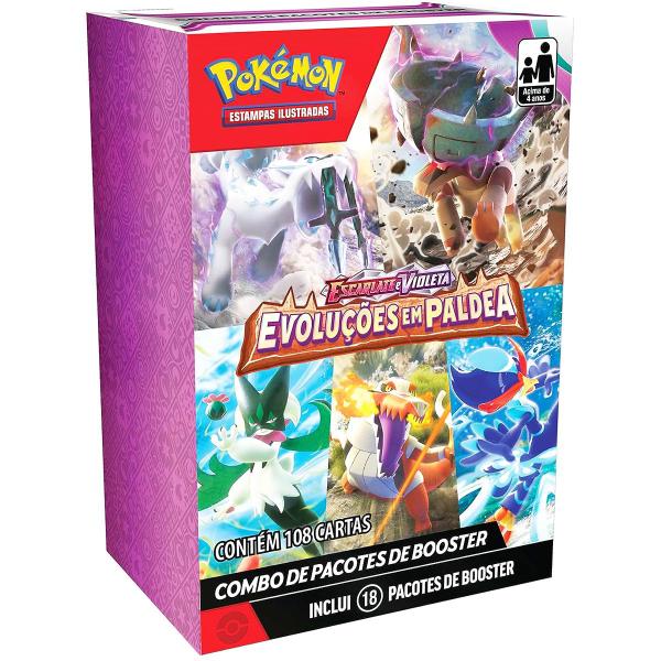 Imagem de Carta Pokémon Caixa C/12 Display E&Violeta 2 Evolução Paldea