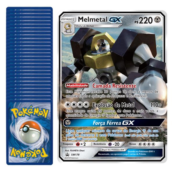 Imagem de Carta Pokémon Jumbo Brilhante Melmetal GX Foil D