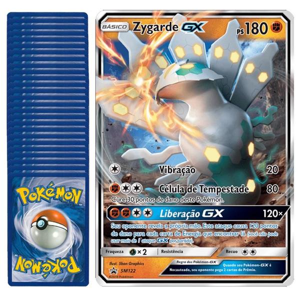 Imagem de Carta Pokémon Jumbo Grande Zygarde Gx Promo Original Copag