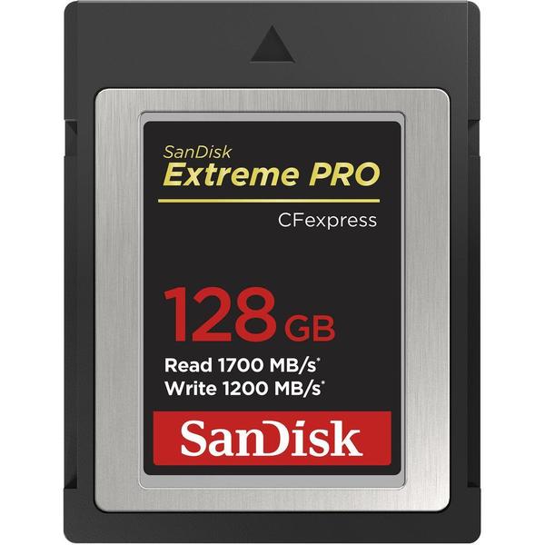 Imagem de Cartão CFexpress Tipo B SanDisk Extreme PRO 128GB - 1700MB/s