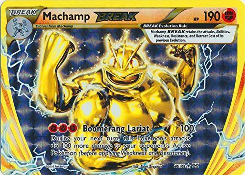 Imagem de Cartão colecionável Pokémon Machamp Break XY Evolutions Holo