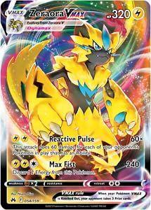 Imagem de Cartão Colecionável Pokemon Zeraora VMAX 054/159 Crown Zenith