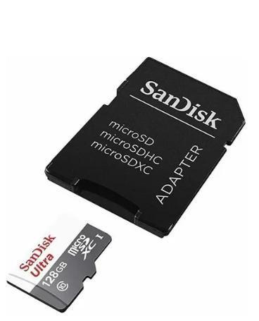 Imagem de Cartão de Memória 128g p/ Câmera Sandisk Ultra Original