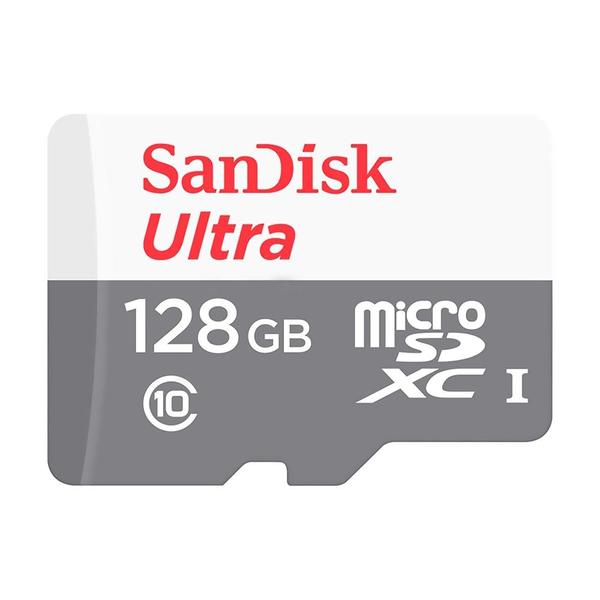 Imagem de Cartão De Memória 128gb Com Adaptador, Sandisk Micro Sd - SDSQUNR-128G-GN3MA