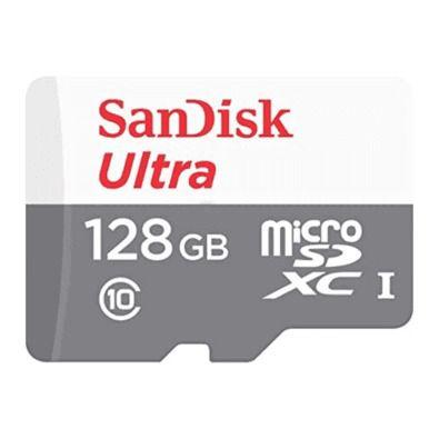 Imagem de Cartão de Memória 128GB Ultra 100mb/s Sandisk Micro SD + Adaptador