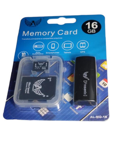 Imagem de Cartão de Memoria 16gb Classe10 Suporte sd usb Super Rapido