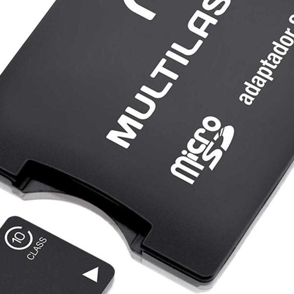 Imagem de Cartão de Memória 16GB Micro SDHC com Adaptador MC110 Classe 10 MULTILASER - Multilaser