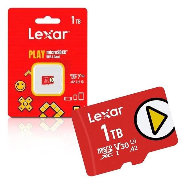 Imagem de Cartão. de Memoria 1Tb Micro SD Cl10 160mb/s Leit LMSPLAY001T-BNNNU Lexar