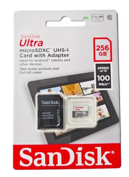 Imagem de Cartão De Memória 256gb Micro Sd Ultra A1 Classe 10 Sandisk