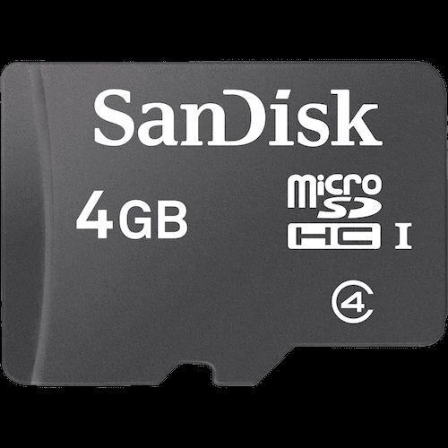 Imagem de Cartão de memoria 4gb sandisk micro sd c/ adaptador