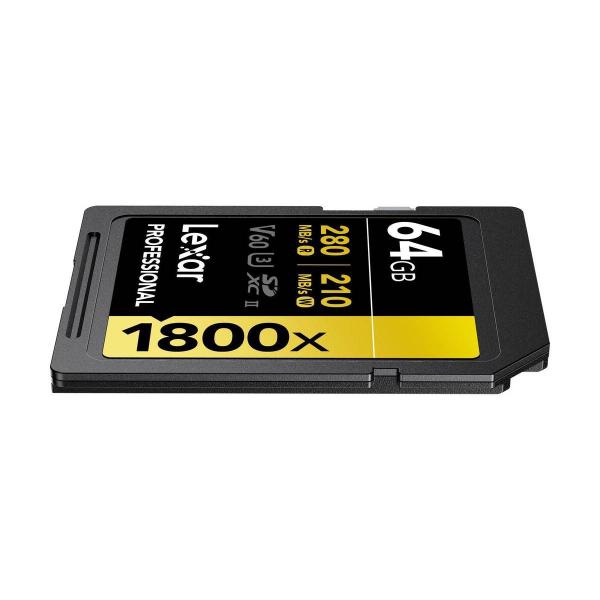 Imagem de Cartão De Memória 64gb 280mb/s Lexar Uhs-ii Sdxc 1800x