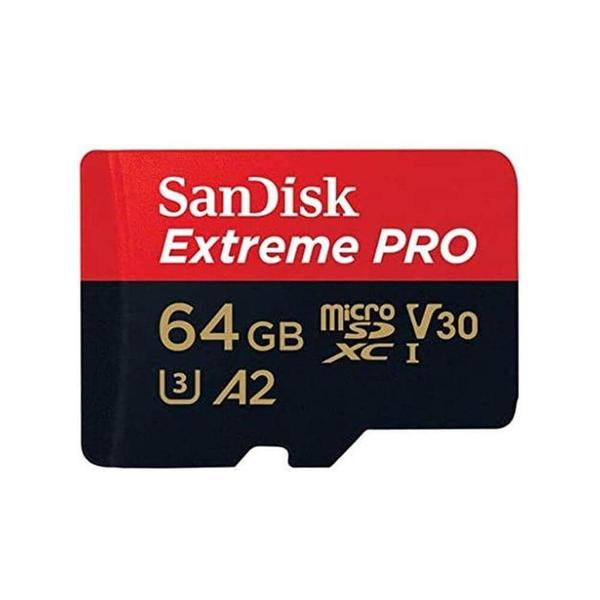 Imagem de Cartão de Memória 64GB SanDisk Extreme Pro MicroSDXC 200Mb/s UHS-I V30 U3 A2