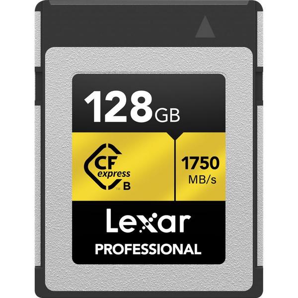 Imagem de Cartão de Memória Cfexpress Tipo B Lexar Professional Gold Series 1750-1000 MB/s 128 GB (LCXEXPR128G-Rneng)