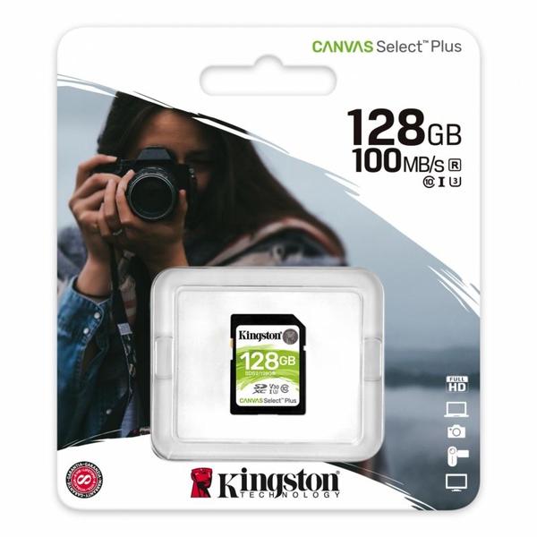 Imagem de Cartão de Memória Flash 128GB Kingston C10 100M SDS2/128GB