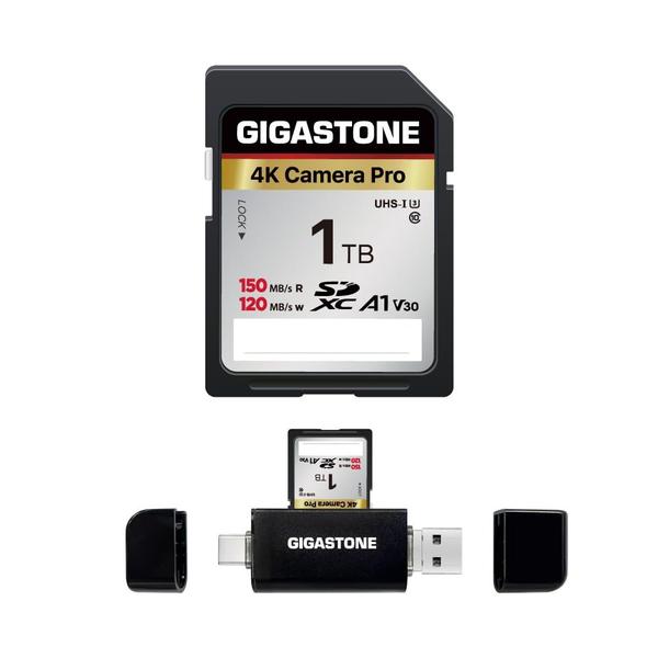 Imagem de Cartão de memória GIGASTONE 1TB SDXC com leitor de cartão USB tipo C