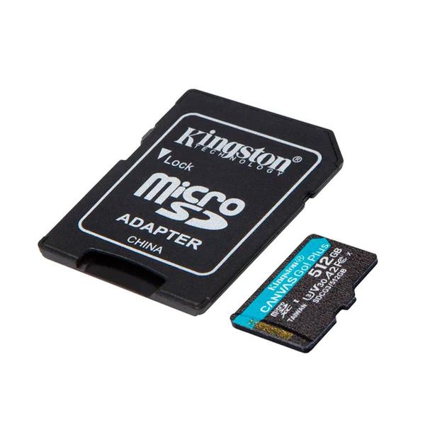 Imagem de Cartão de Memória Kingston Canvas GO PLUS 512GB - SDCG3/512GB