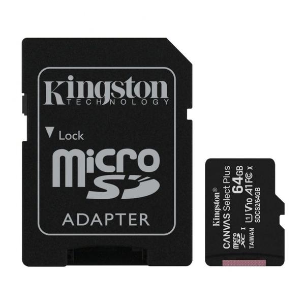 Imagem de Cartão De Memória Kingston Canvas Select Plus Microsd 64gb Sdcs2/64gb