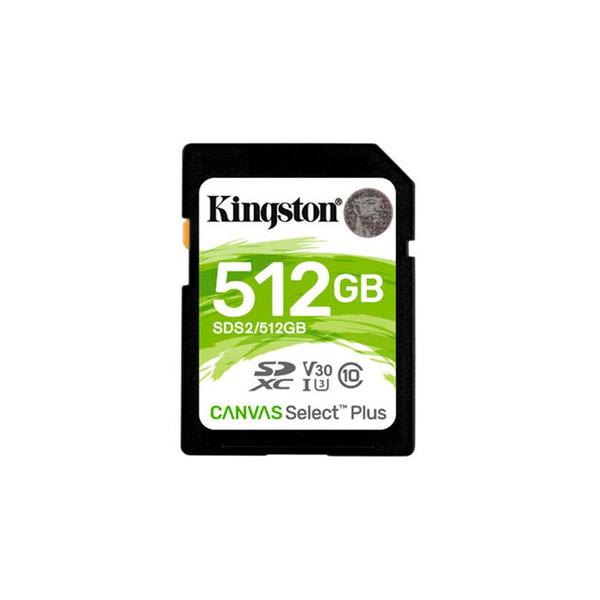 Imagem de Cartao de Memoria Kingston Canvas Select Plus SDXC 512 GB 100MB/s Classe 10 - SDS2/512GB