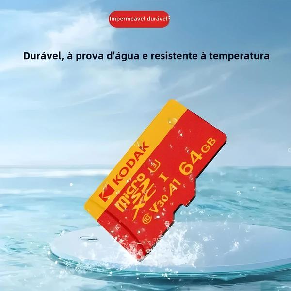 Imagem de Cartão de Memória Kodak microSDXC Class 10 U3 4K - 32GB, 64GB ou 128GB