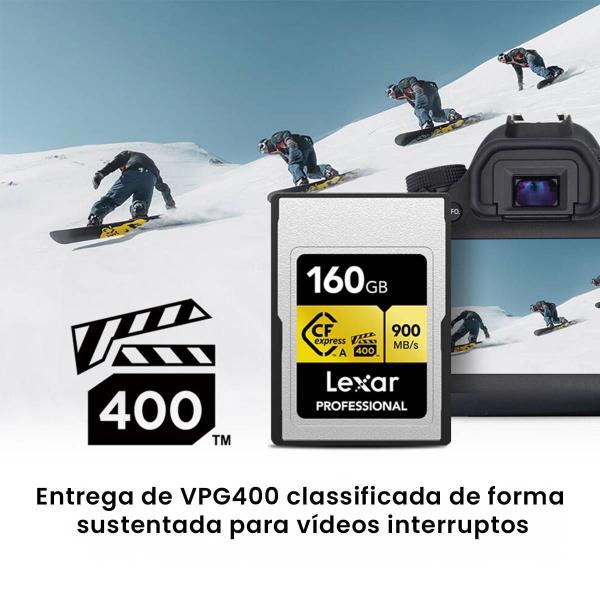 Imagem de Cartão De Memória Lexar 160gb Cfexpress Tipo A Série Gold